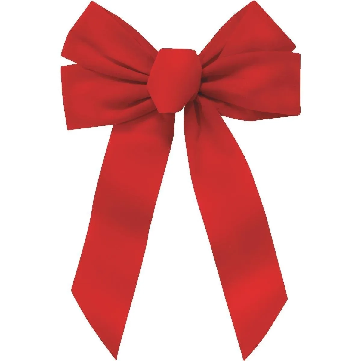 10" x 13" Red Velvet 5-Loop Christmas Bow