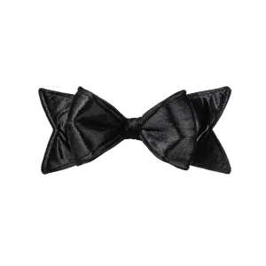 12" Velvet Bow Ornament: Black