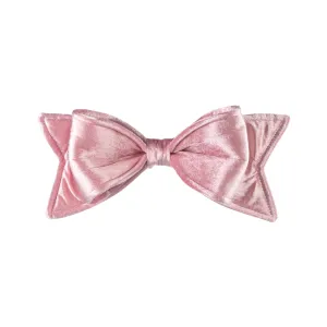 12" Velvet Bow Ornament: Pink