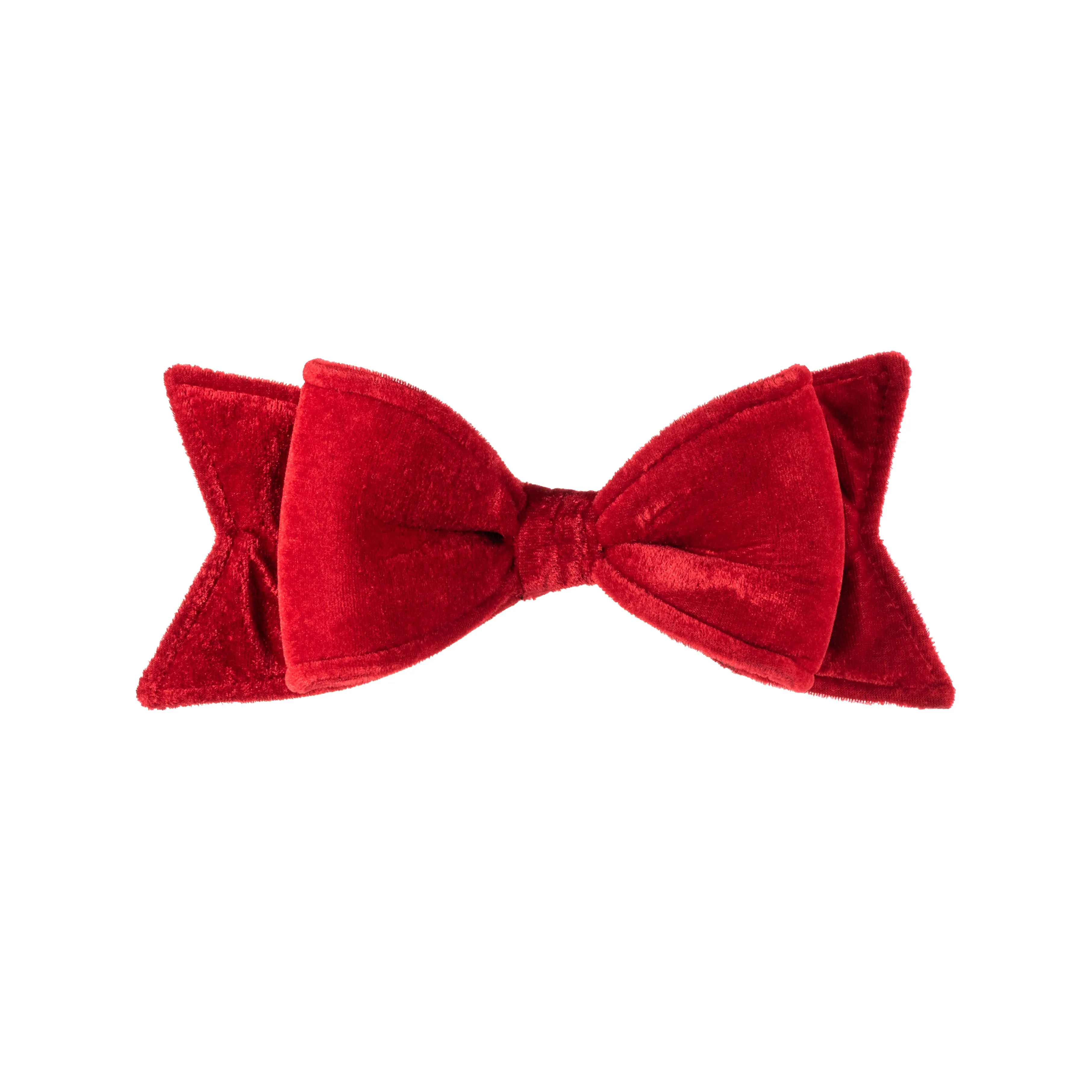 12" Velvet Bow Ornament: Red