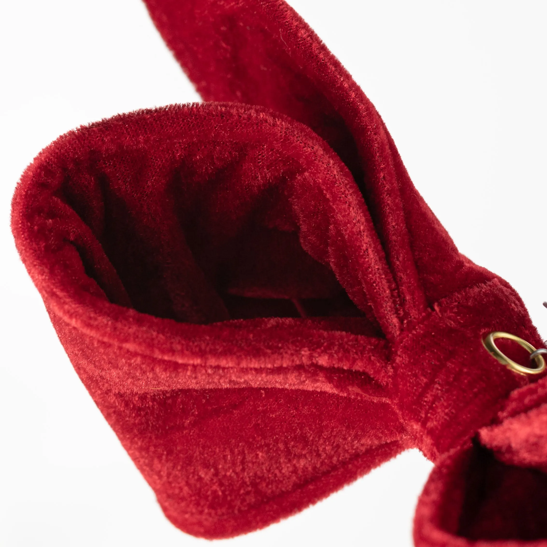 12" Velvet Bow Ornament: Red