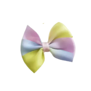 Bella Hair Bow - Pastel Gradient Rainbow