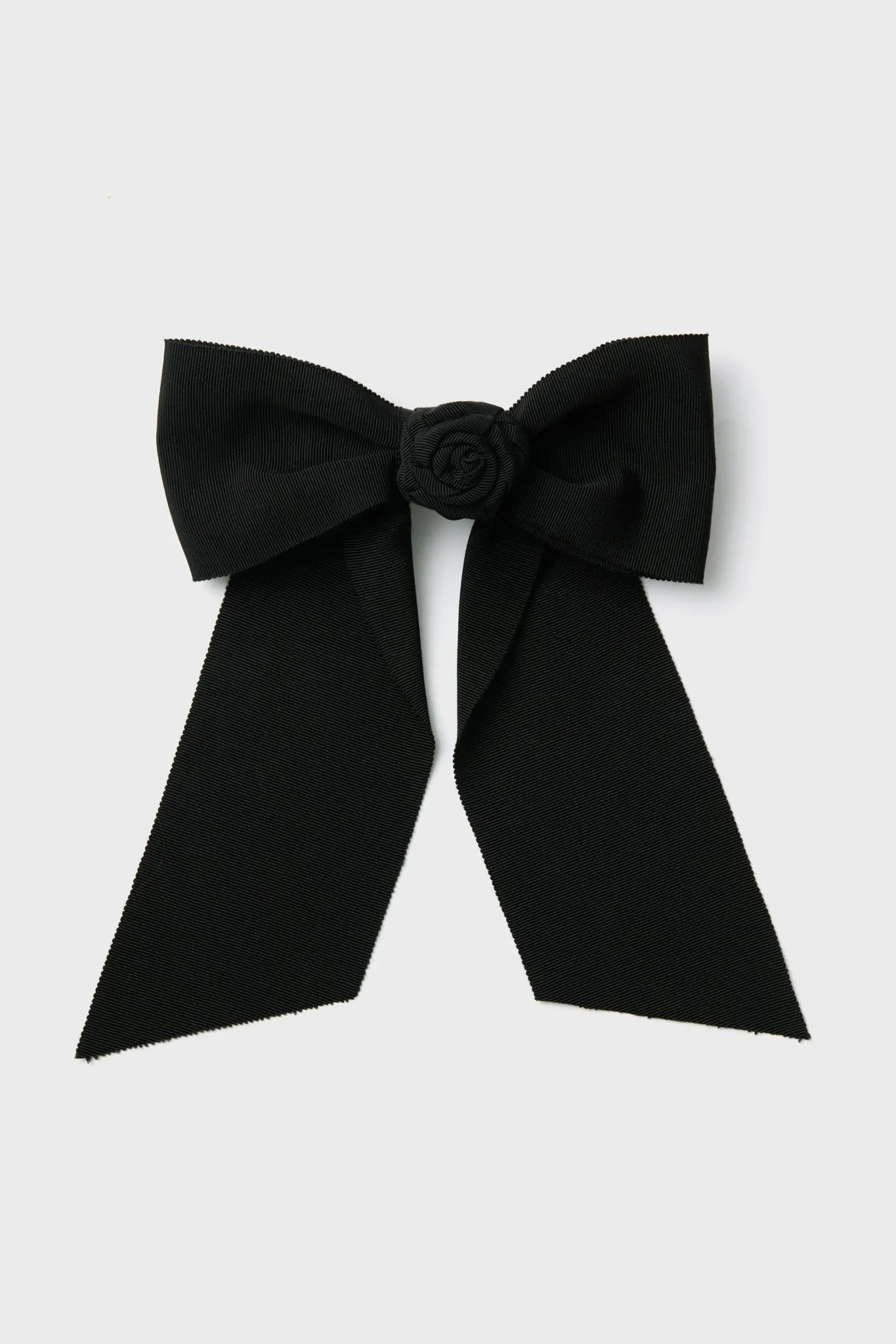 Black Rosette Hair Bow