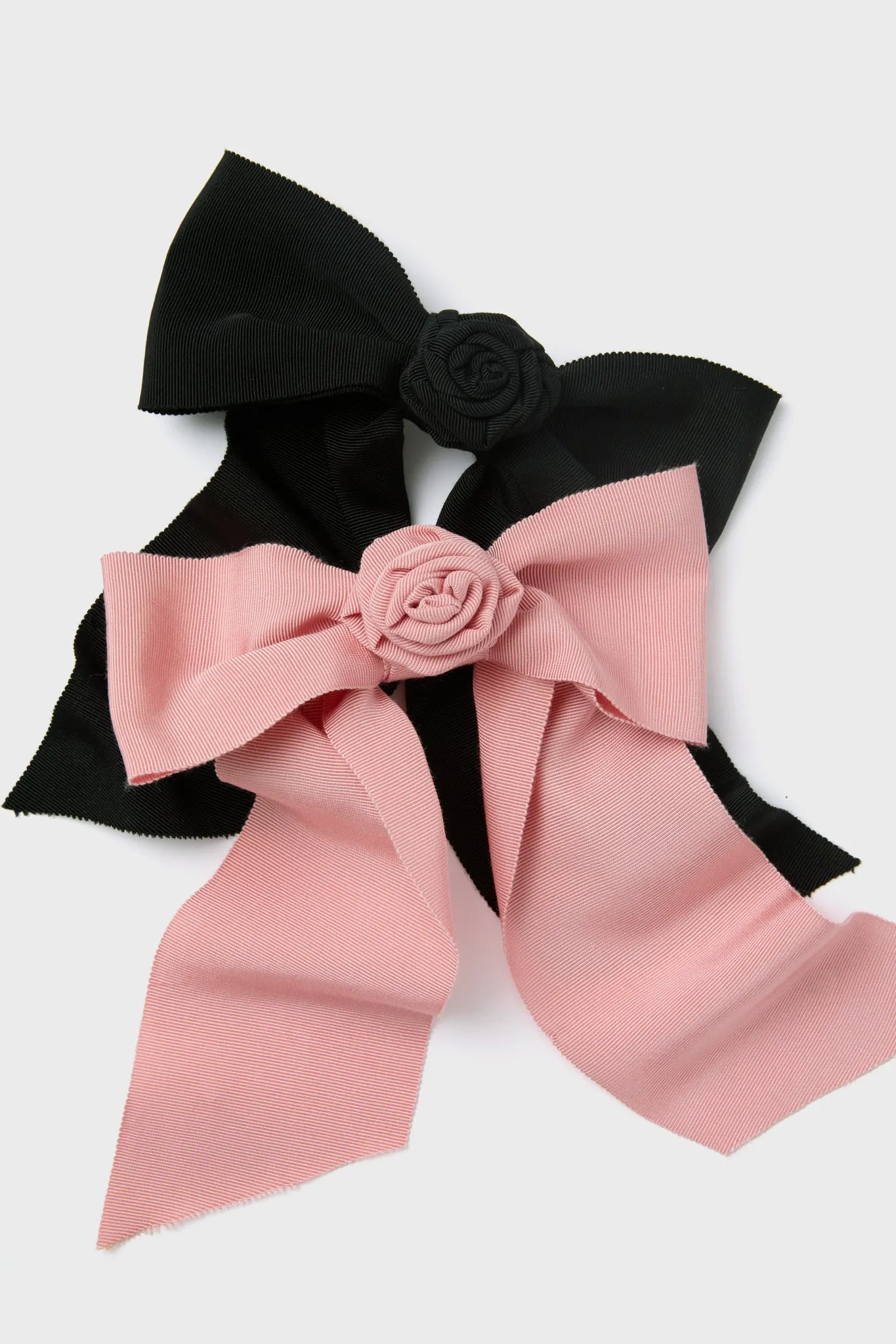 Black Rosette Hair Bow