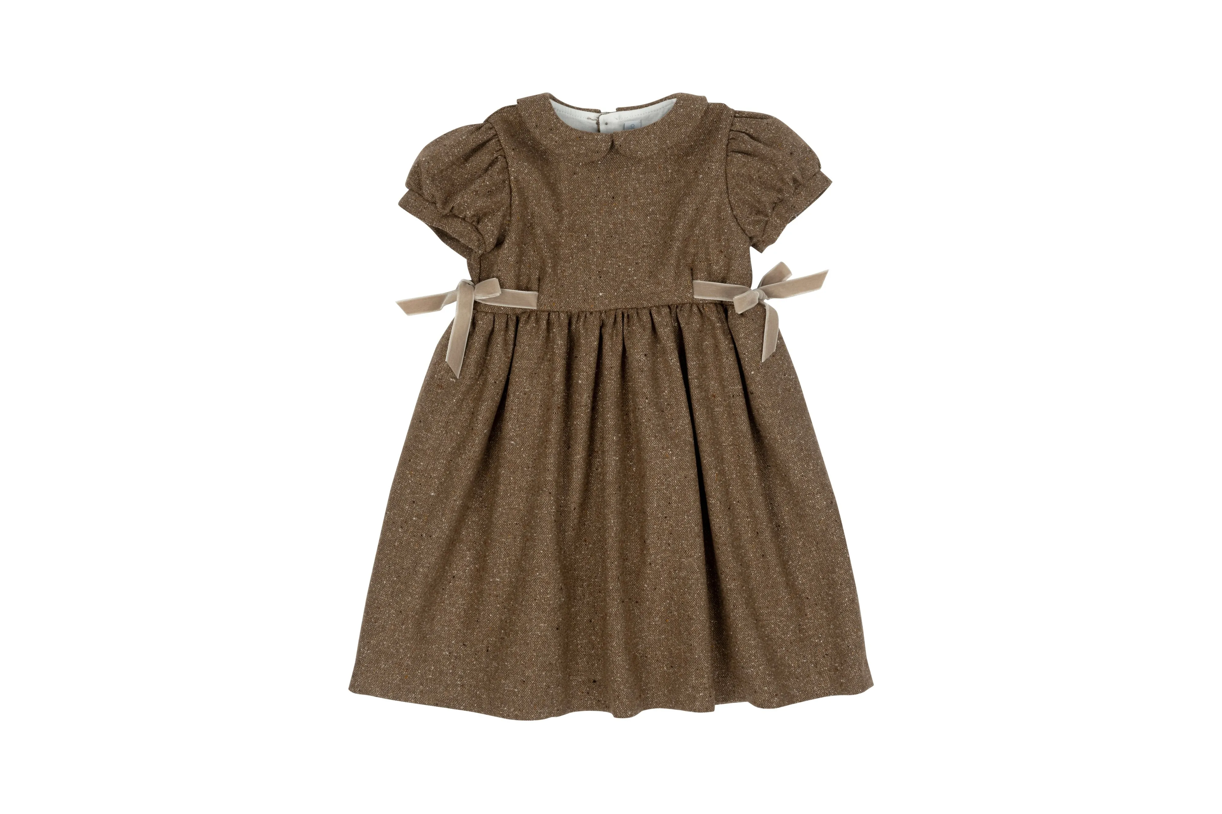 Bow Dress - Brown