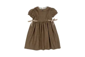 Bow Dress - Brown