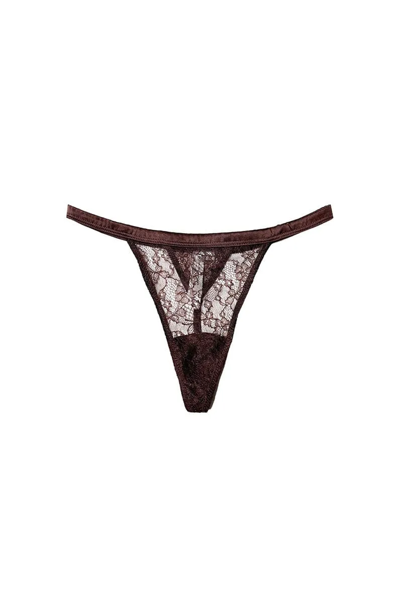 BROWN BONNIE BRA AND BROWN BONNIE THONG