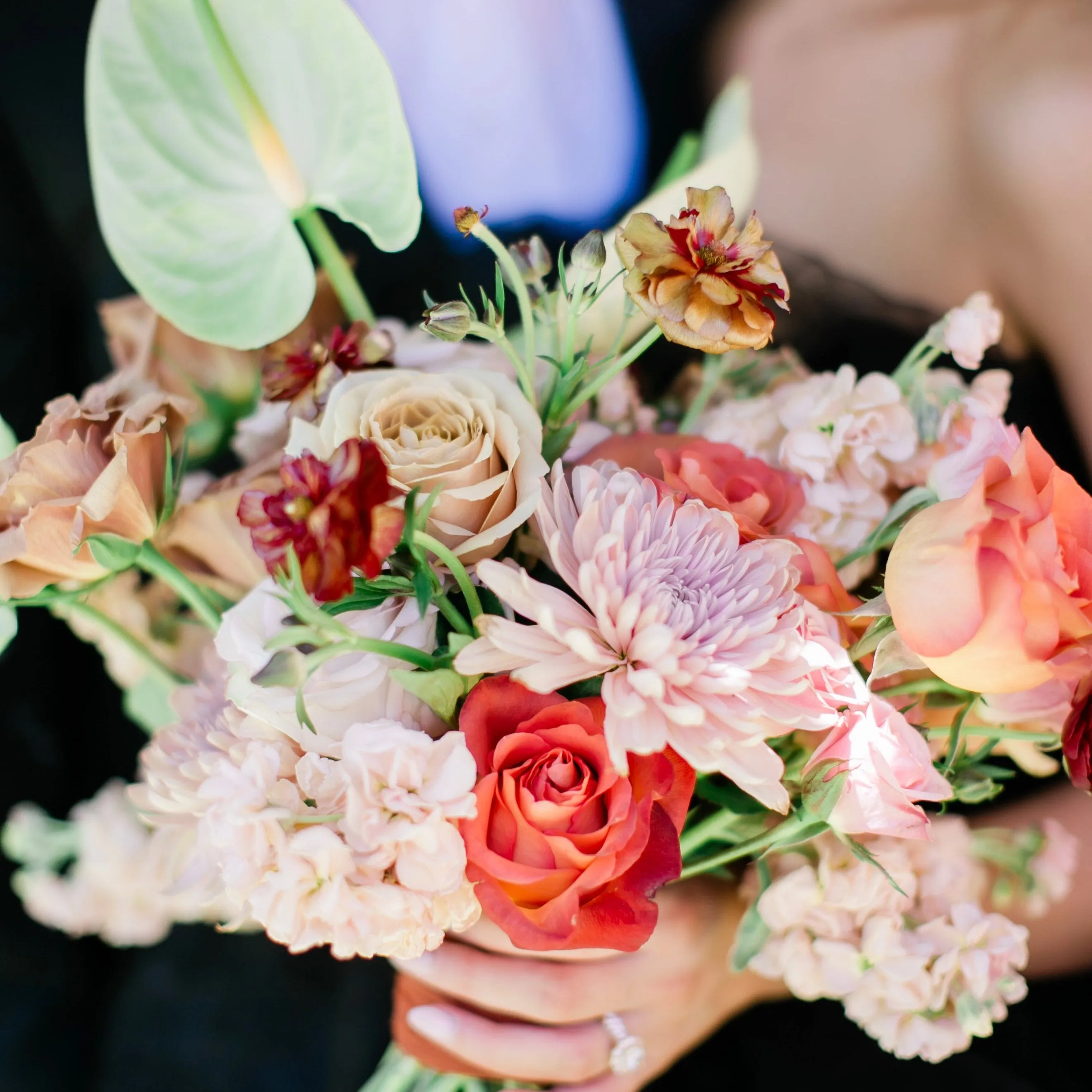 Chic Peach and Toffee Sedona Styled Wedding