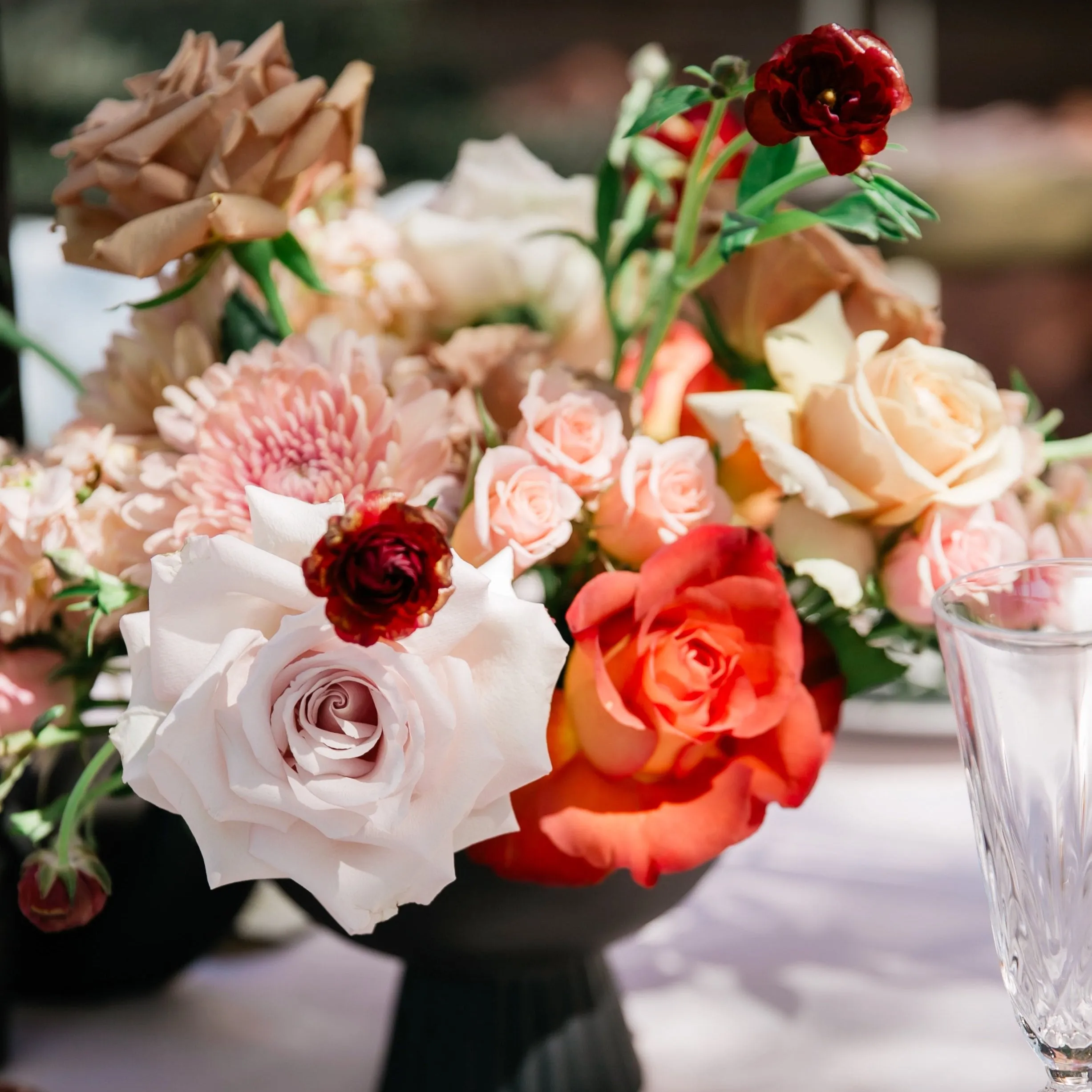 Chic Peach and Toffee Sedona Styled Wedding