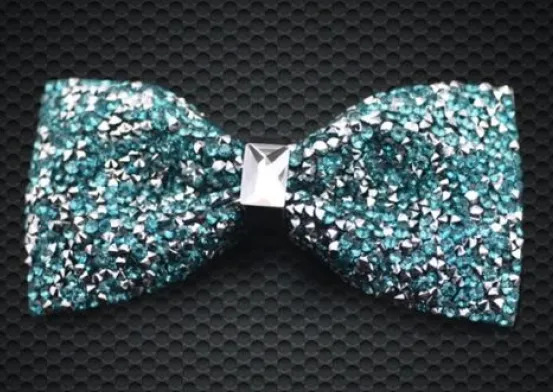 Crystal Aqua Bowtie