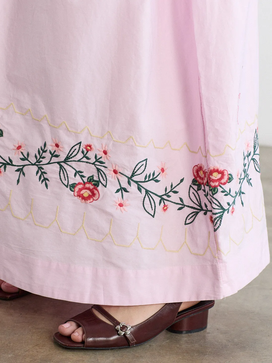 Dakota Dress - Pink Embroidery