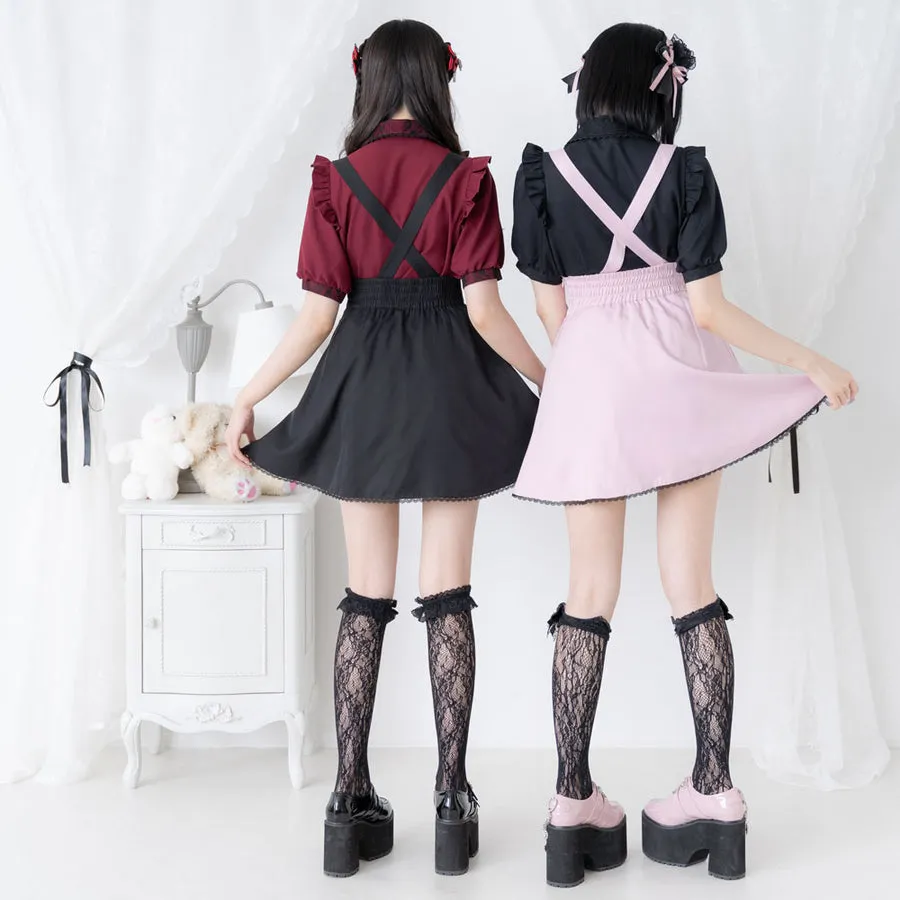 Dear My Love "Suspenders Ribbon" Skirt