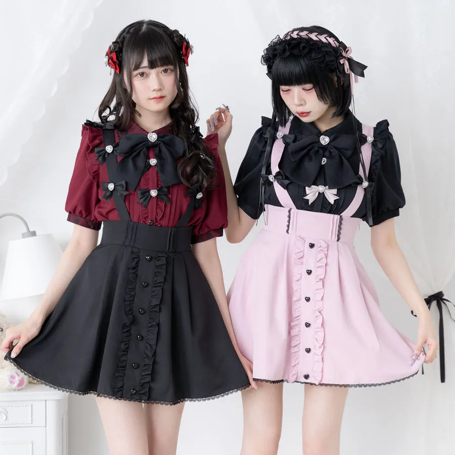 Dear My Love "Suspenders Ribbon" Skirt