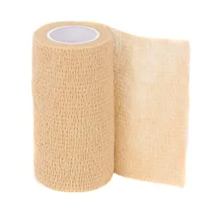 Ever Ready First Aid Self Adherent Cohesive Bandages 4" x 5 Yards - 18 Count, Tan