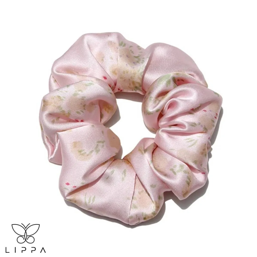 Floral Silk Scrunchies