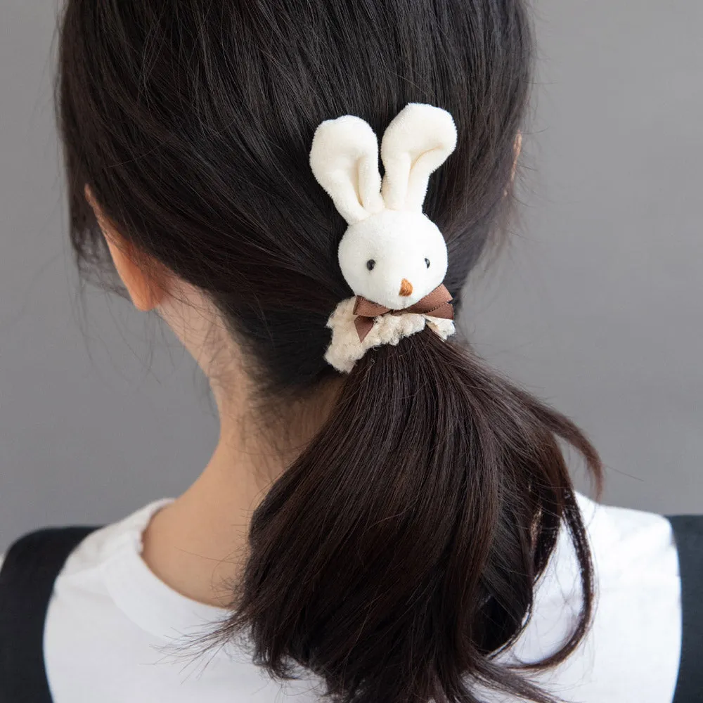 Furry Animal Ponytail Holder