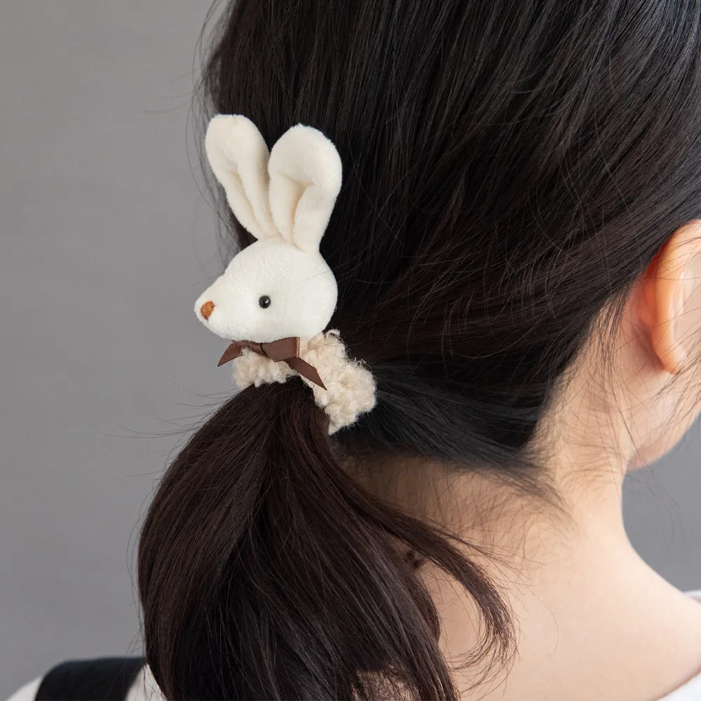 Furry Animal Ponytail Holder