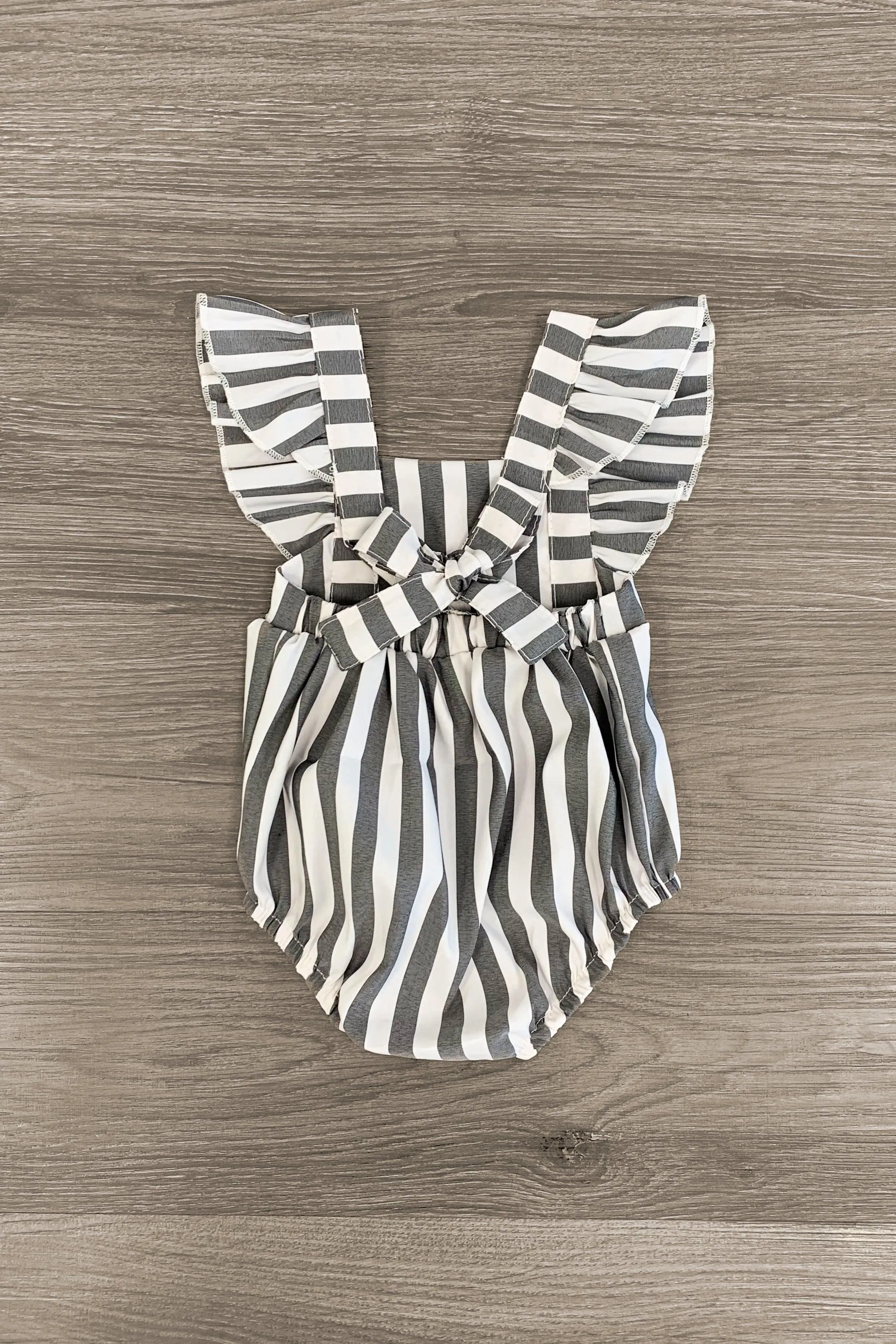 Gray Striped Onesie