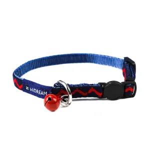 HiDREAM Rainbow Adjustable Cat Collar (Navy Blue)