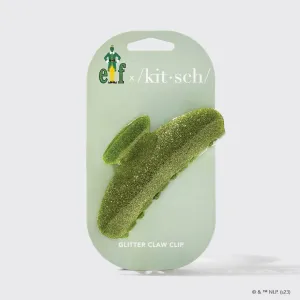 Kitsch x Elf Glitter Claw Clip - Green