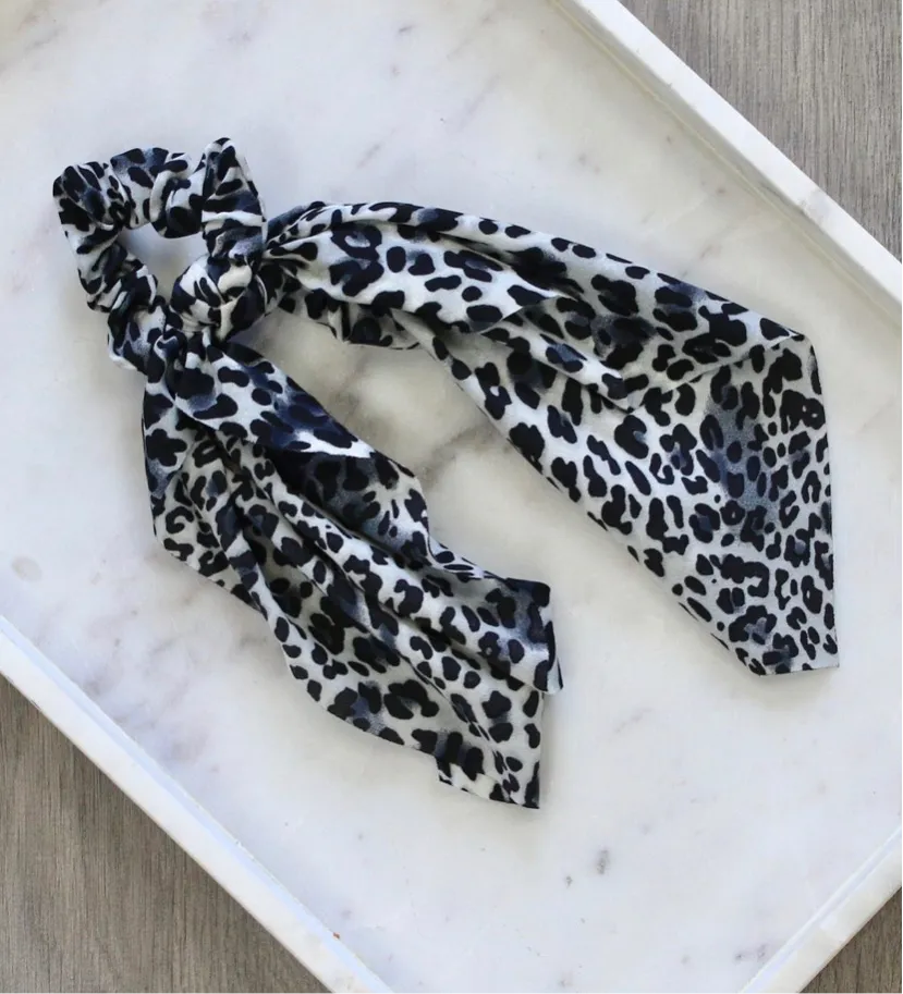 Leopard Print Scrunchies