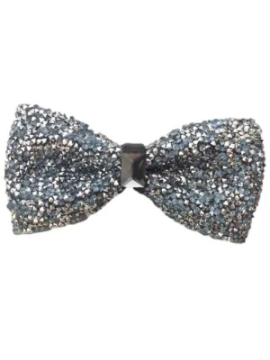 Light Blue Crystal Bowtie