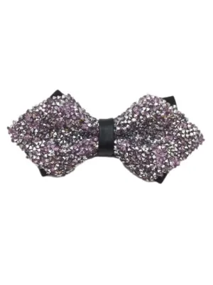 Lilac Purple, Sparkley, Glitter, Diamond Tip, Party Bow Tie