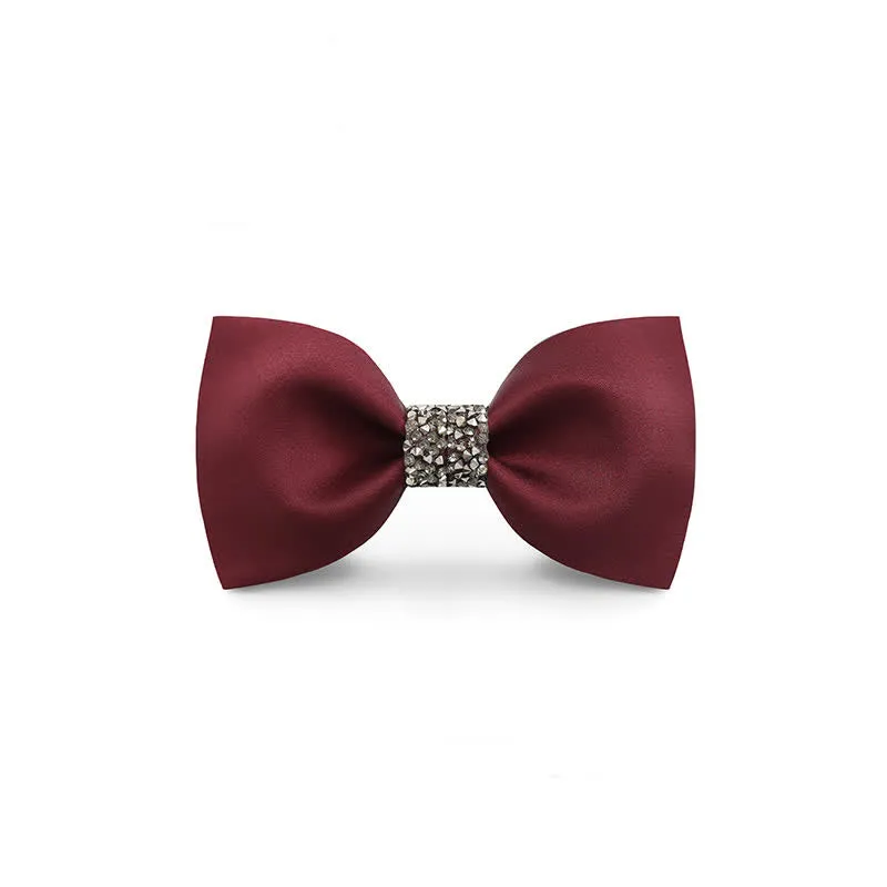 Men's Central Sparkly Accent Bow Tie