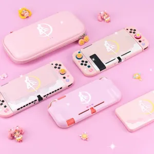 Moon Anime Bundle - Nintendo Switch Lite OLED Case Cover Grips