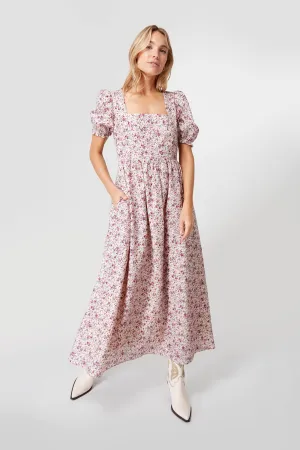 Pink Floral Isla Maxi Dress