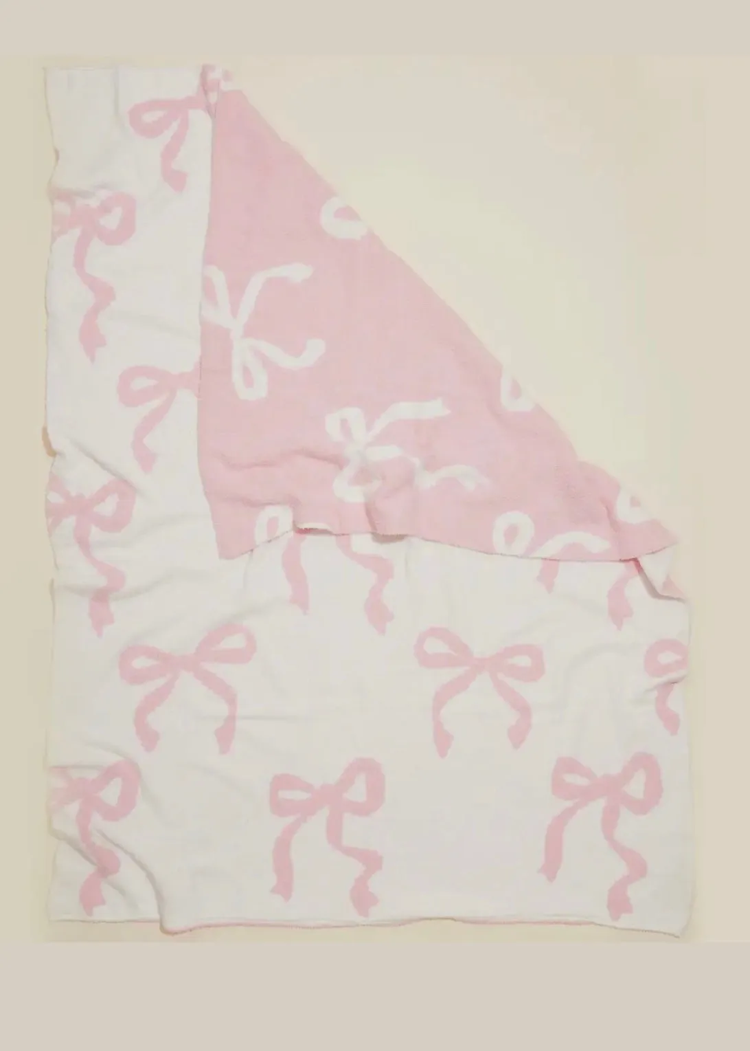 Pretty in Pink Coquette Bow Blanket