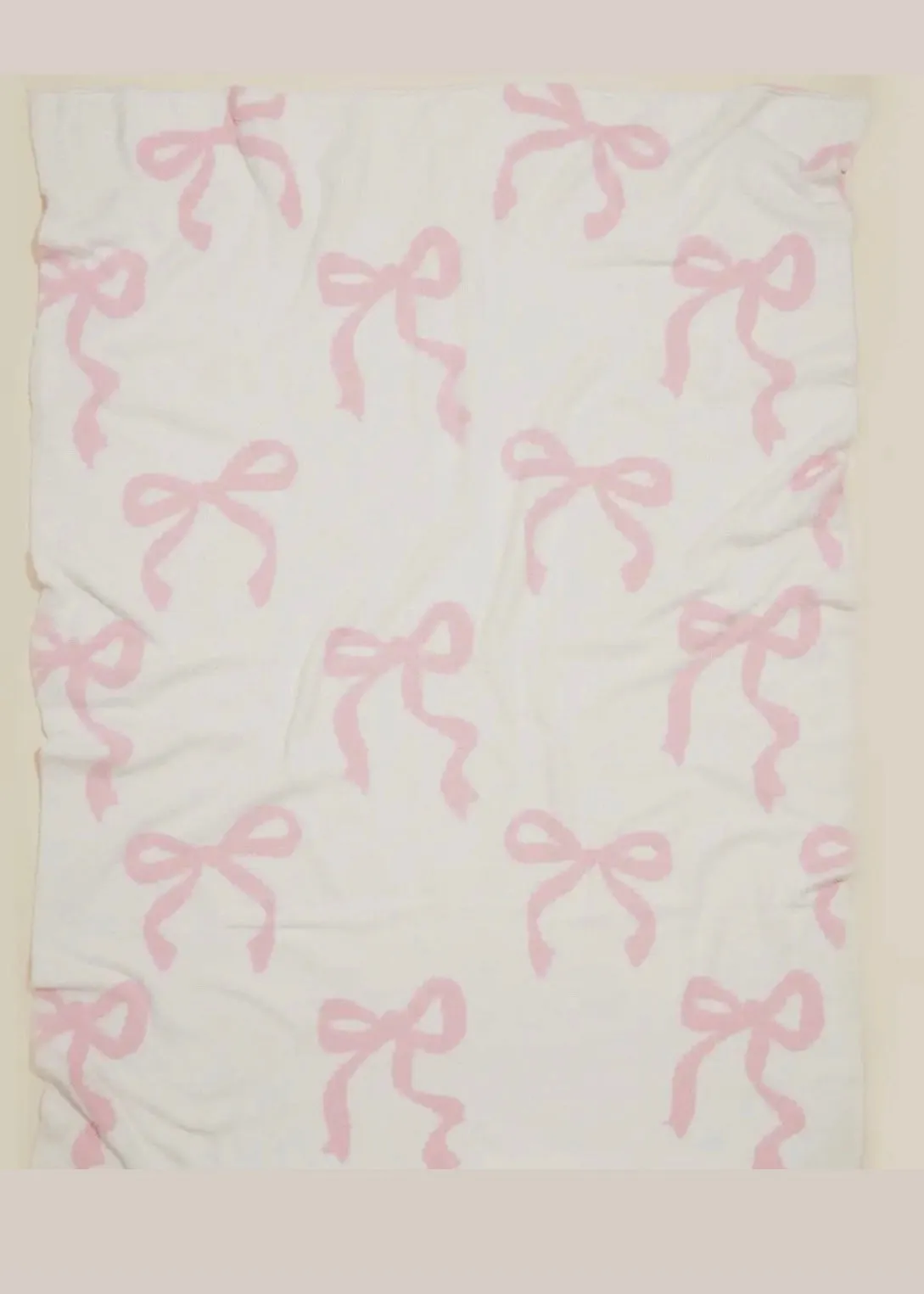 Pretty in Pink Coquette Bow Blanket