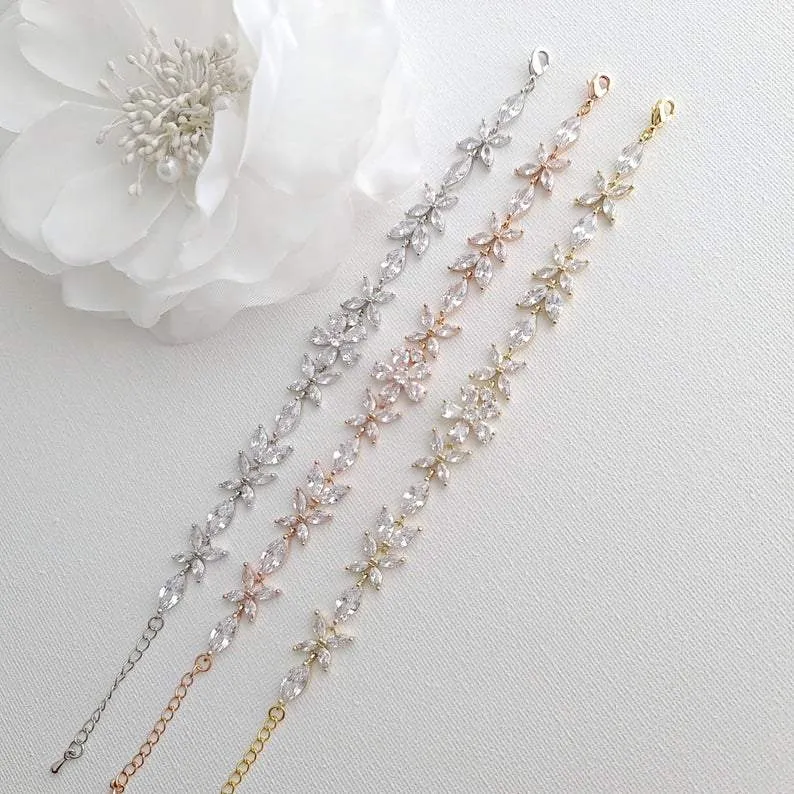 Rose Gold Jewelry Set for Wedding-Daisy