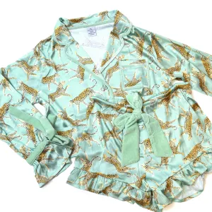 Sage Leopard PJ Set