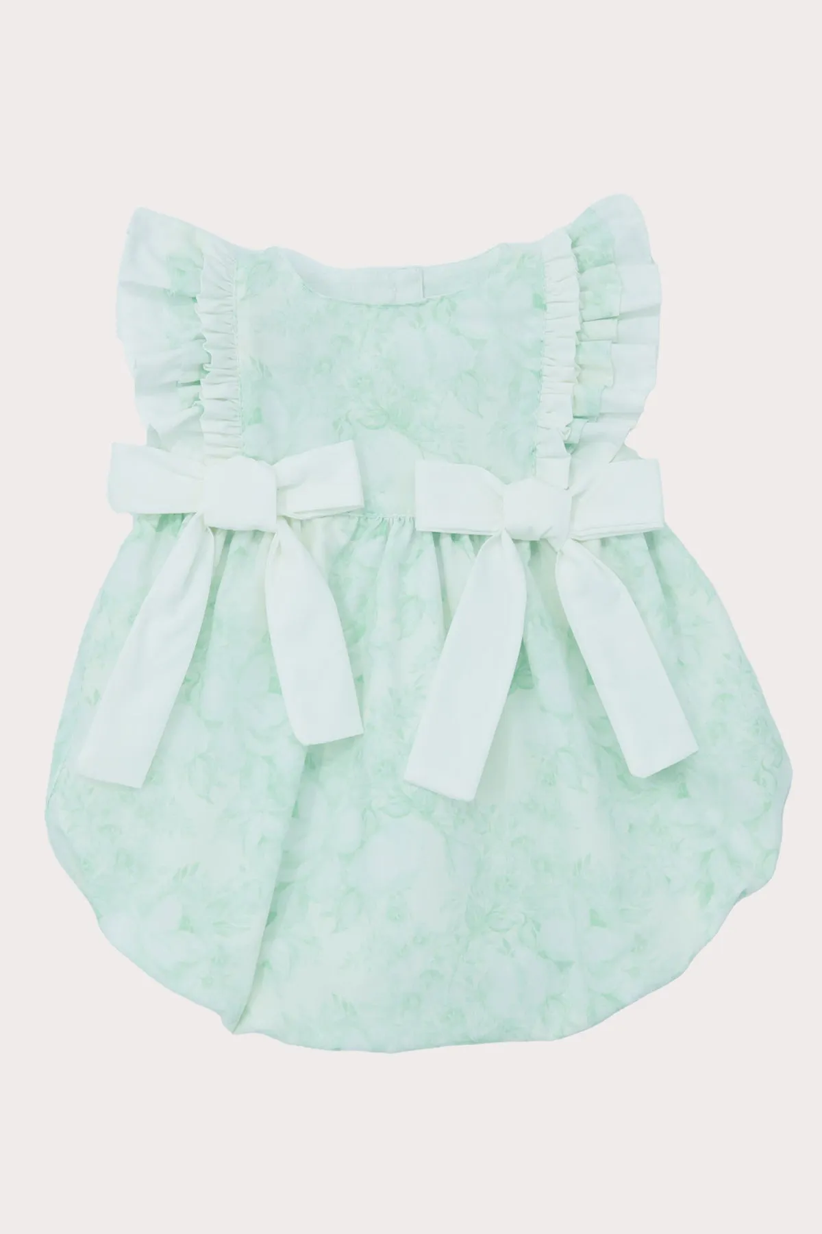 Soft Green Floral Romper (3M - 4Y)