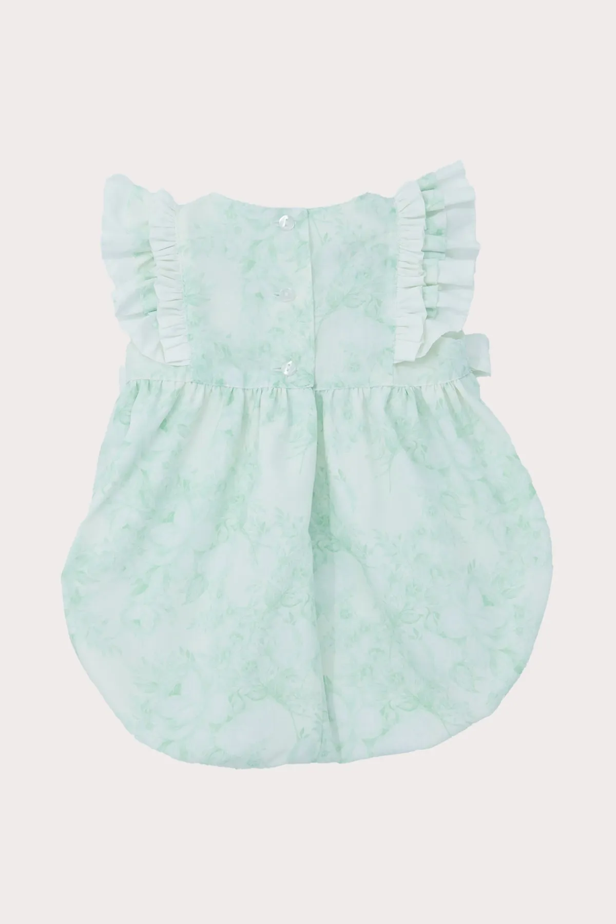 Soft Green Floral Romper (3M - 4Y)