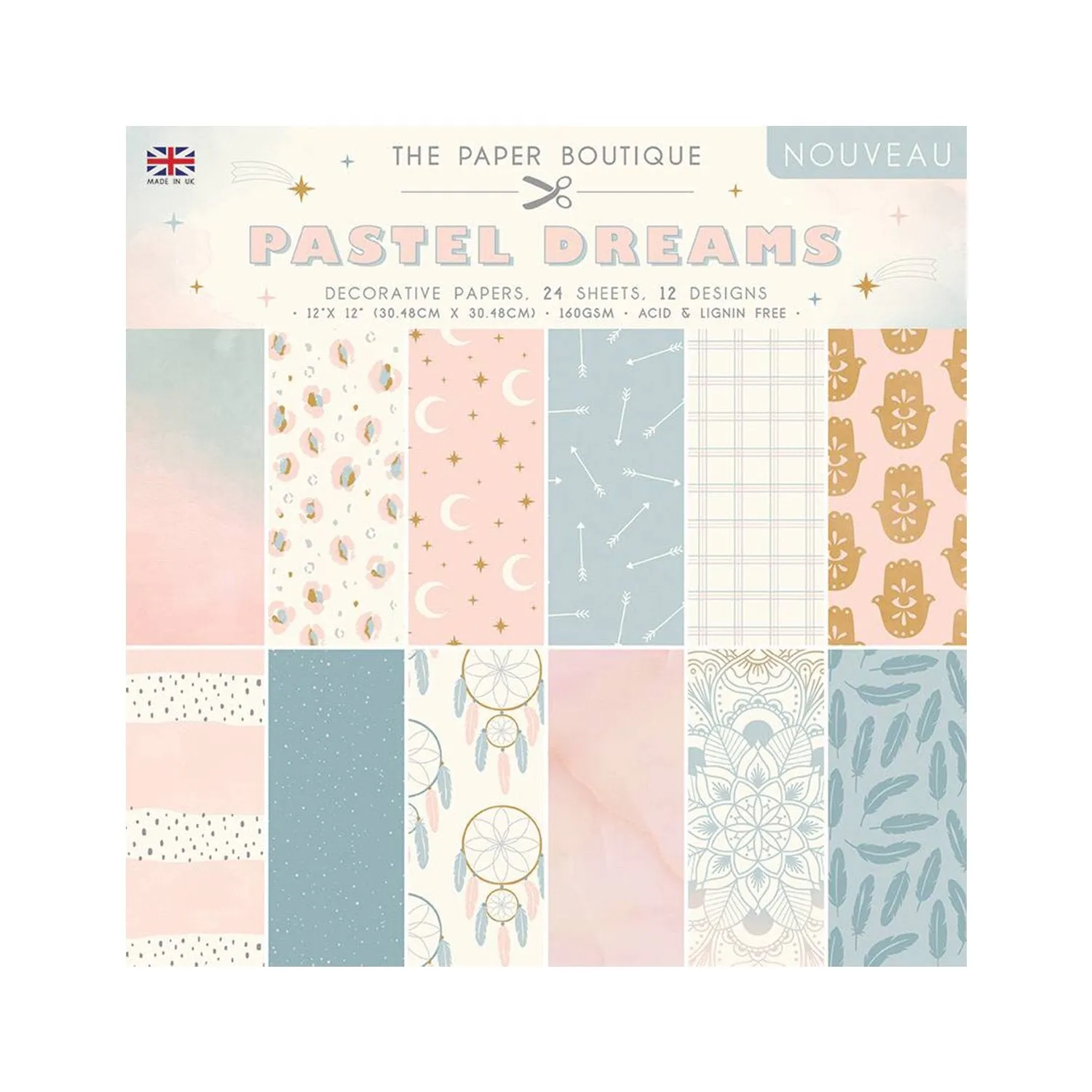 The Paper Boutique - Pastel Dreams 12"x12" Paper Pad*