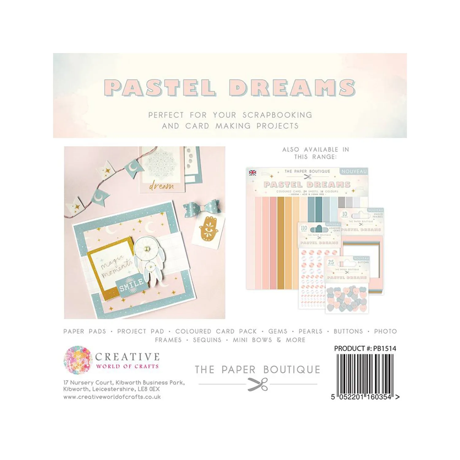 The Paper Boutique - Pastel Dreams 8x8inch Project Pad*