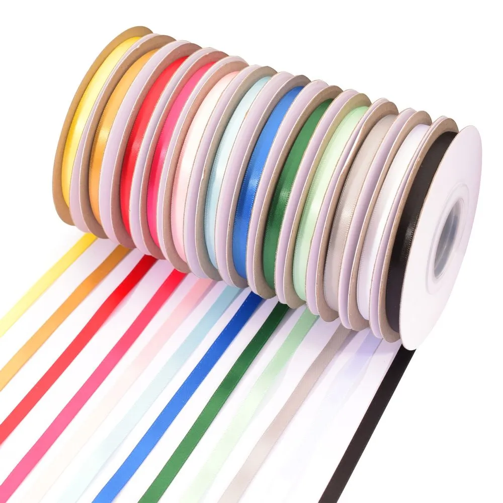 Vaessen Creative Satin Ribbon Set 6mmx20m 12 Colours