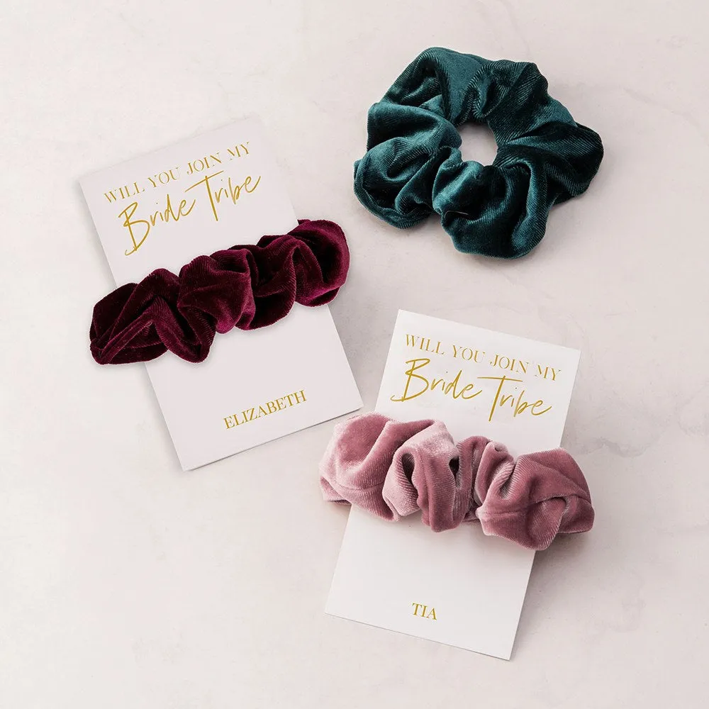 WOMEN'S CUSTOM BRIDAL PARTY SCRUNCHIE - BRIDE TRIBE