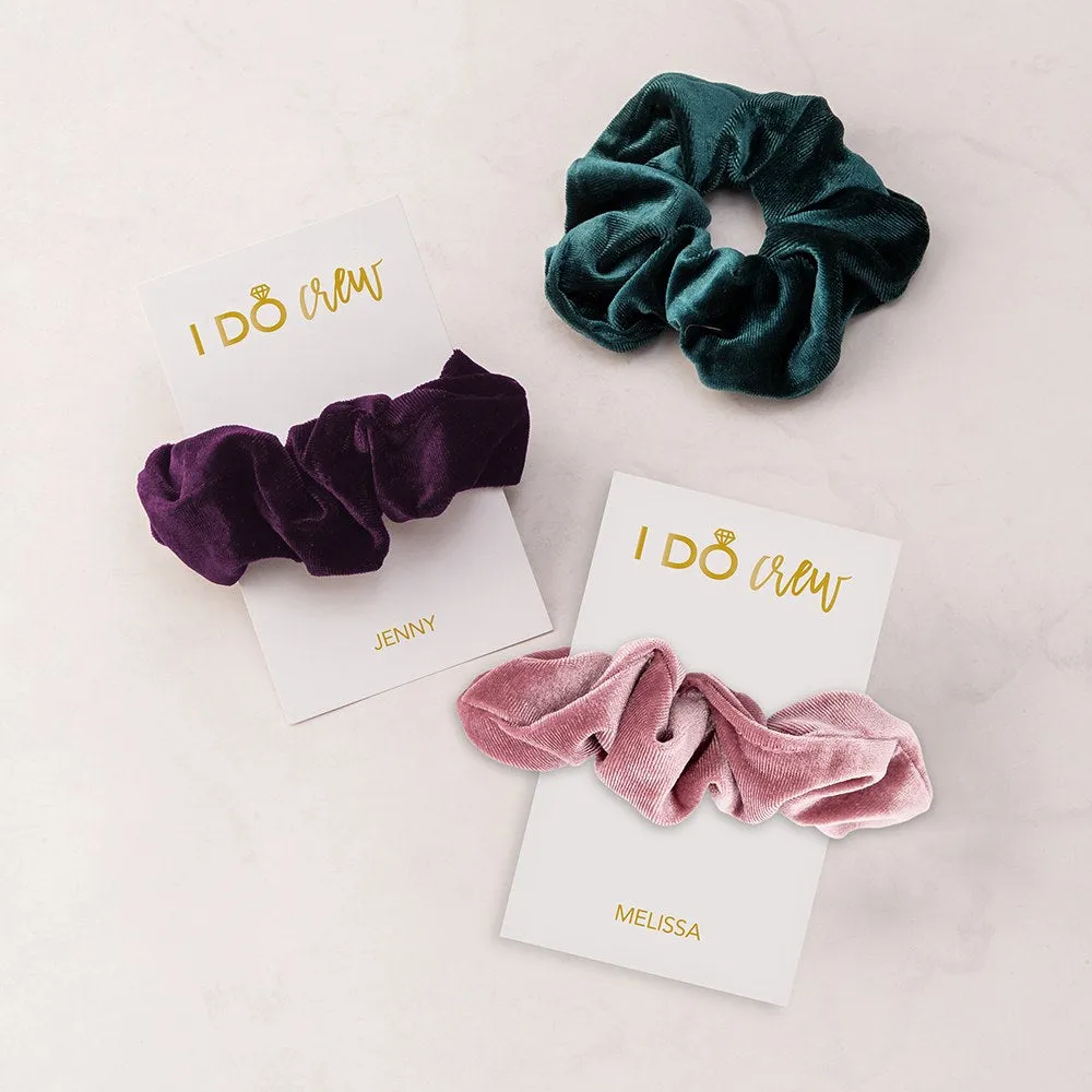 WOMEN'S CUSTOM BRIDAL PARTY SCRUNCHIE - I DO CREW