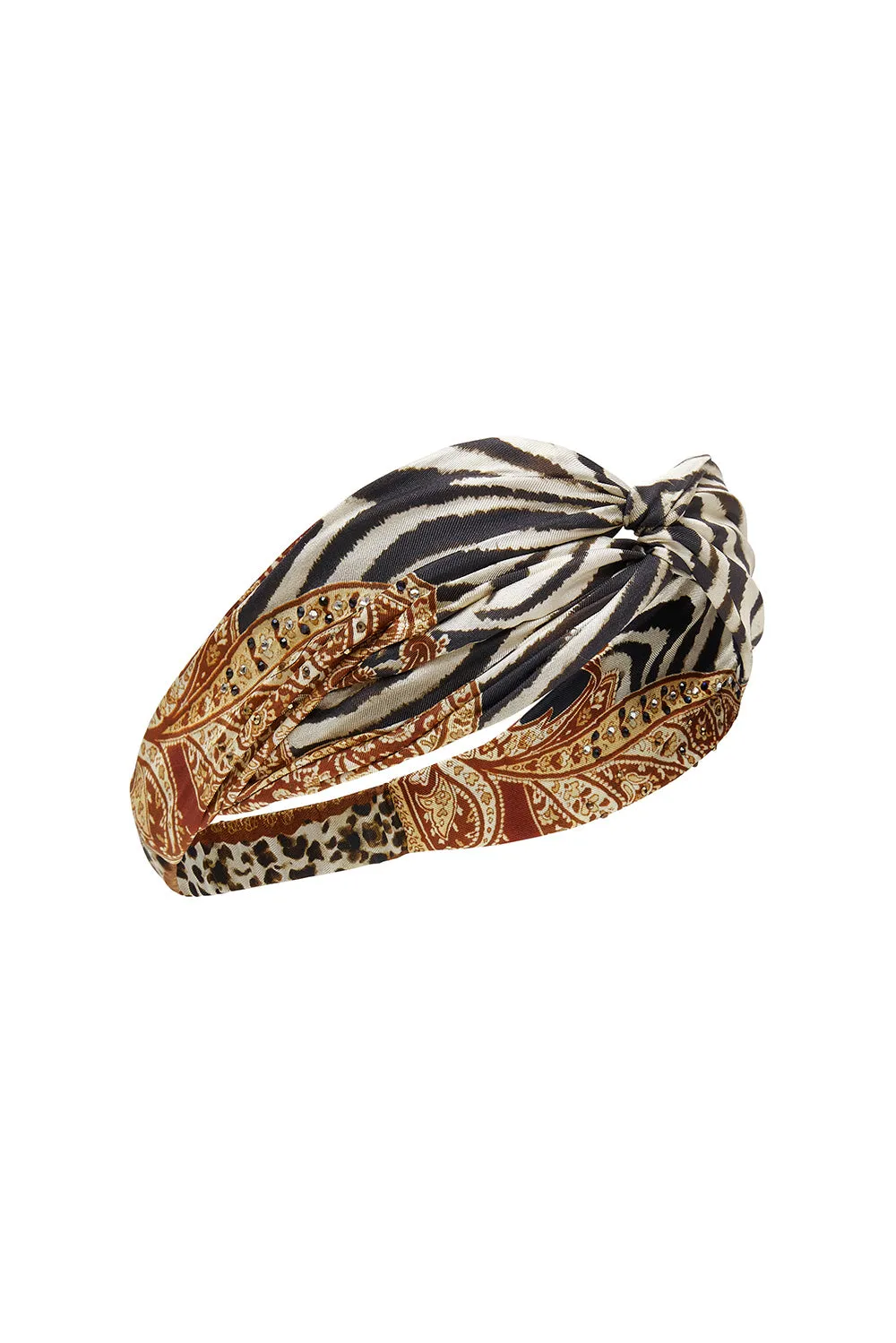 WOVEN TWIST HEADBAND WILD FIRE