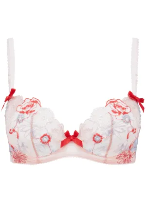 Zuri Plunge Bra - Red/Blue